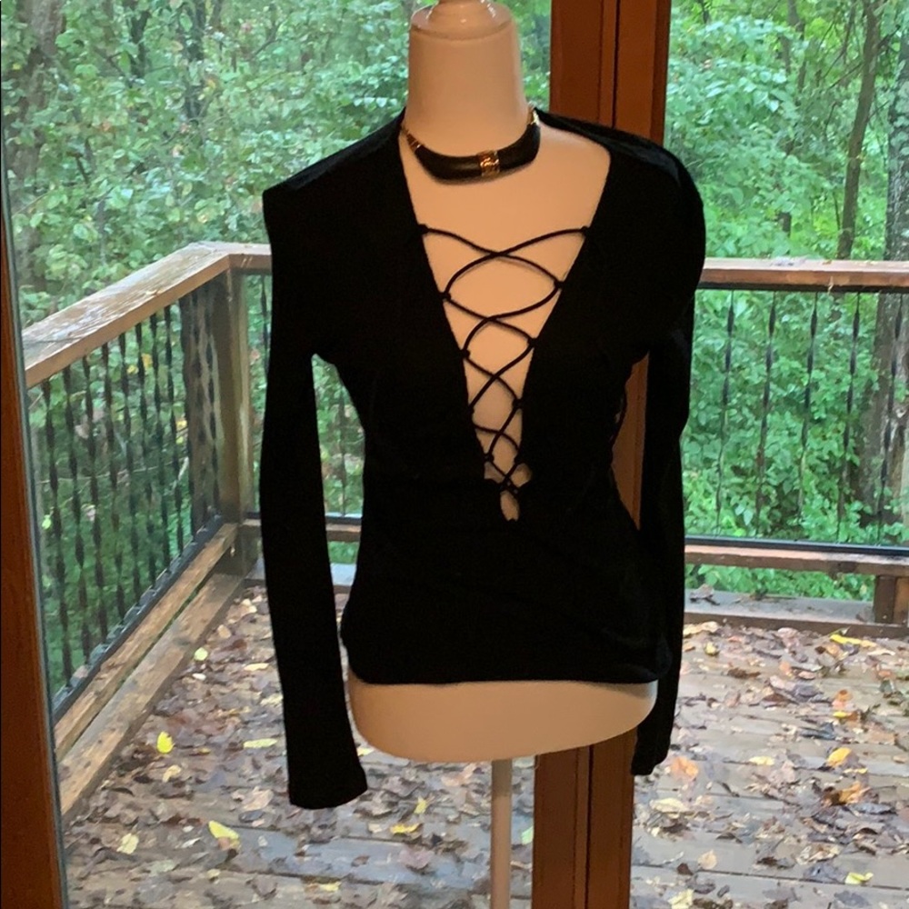 Sexy lace front top